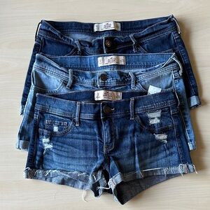 Hollister Denim Shorts Lot - Size 9
